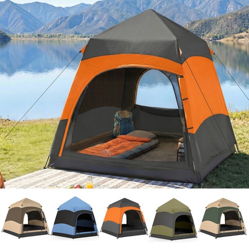Four man hexagon pop tent - four,